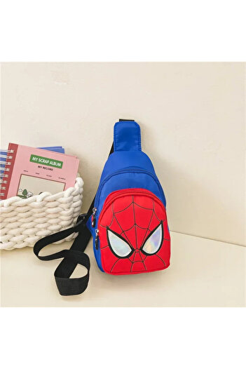 Miniso kua bao zzx lan Kawaii Spider-mans Chest Bag Cartoon Shoulder Bag Superman Iron-Mans Children's Hand