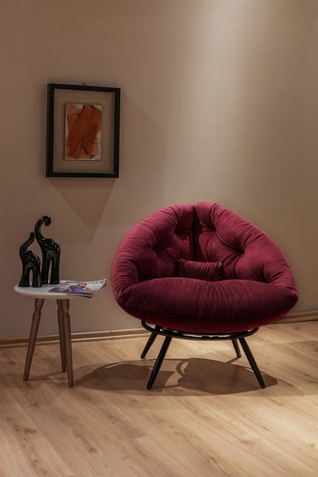 Berta Concept Floki Tekli Koltuk Berjer Mor