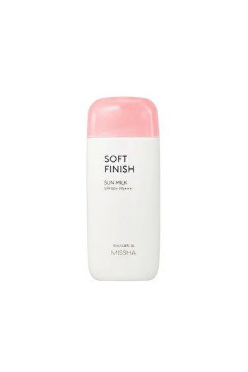 Missha حليب الحماية من الشمس الكوري All Around Safe Block Soft Finish SPF50+ Pa+++ ، 70 مل