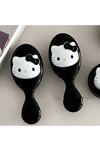 Choice1 A Hello Kitty Sanrio Folding Hair Comb Hair Styling With Mirror Anime Portable Travel Small Combs T.