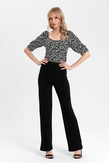 ŞİMAL Women's Bell-Bottom Trousers 250203 -