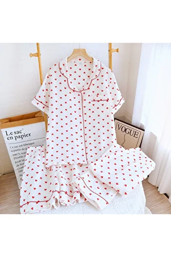 Global Organic Cotton Muslin Fabric Pajama Set (Pack of 3)