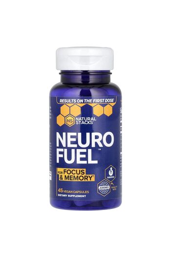 natural stacks Neuro Fuel for a Better Brain Formula (45 Vegetarian Capsules)