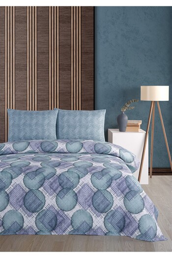 Evim Soren Single Pique Set 160X230 cm Vitaly Lightblue Indigo