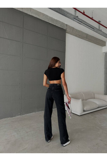 ADAMODA.RO Flared cargo jeans