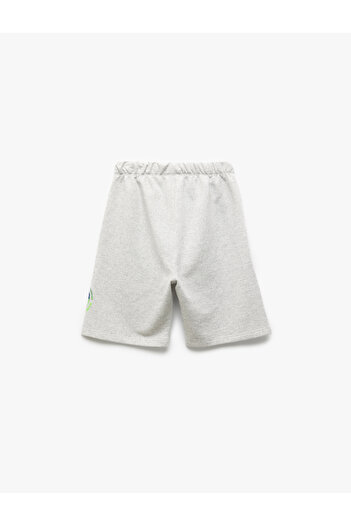 Koton Print Detailed Elastic Waist Bermuda Shorts