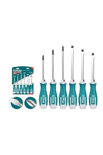 TOTAL 6Pcs Impact Screwdriver Set