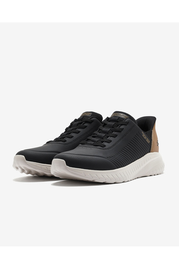 SKECHERS Bobs Squad Chaos - Heel Preferred Erkek Siyah Spor Ayakkabı 118305 Blk