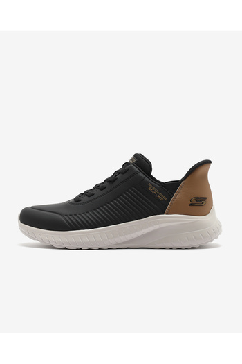 SKECHERS Bobs Squad Chaos - Heel Preferred Erkek Siyah Spor Ayakkabı 118305 Blk