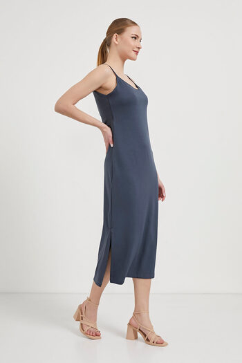 Arma Life Women's Summer Rope Strap Soft Maxi Long Smoked Dress