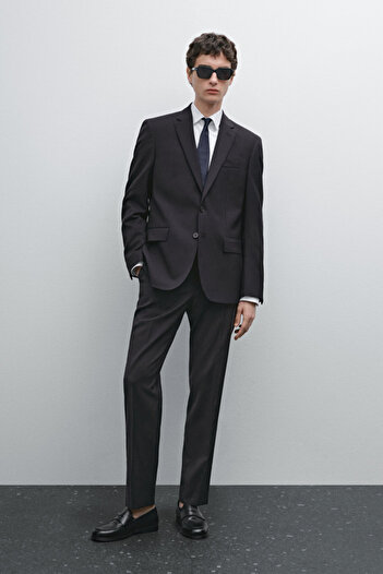 Massimo Dutti Kaşe klasik blazer - Özel Dikim