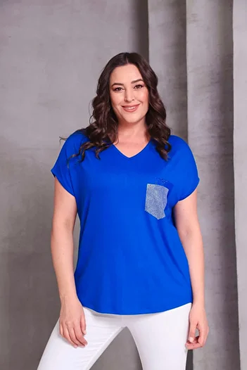 Esina Stone Detailed Viscose Women's Blouse