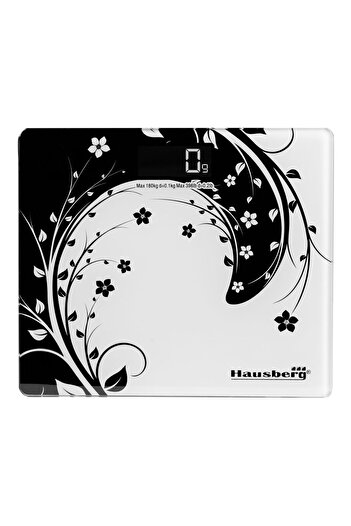 Hausberg Body scale HB-6003NG, 180kg, 3v lithium battery, 30x30cm, Black