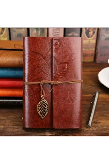 Wolawood Leather Cover Notebook – Vintage, Special Handmade, Unlined Diary, Agenda, Souvenir, Travel Note Book