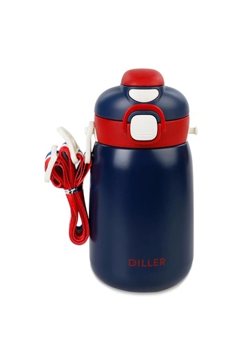 DILLER Vagonli̇fe Diller Stainless Steel With/Without Pipe Use Bottle/Termos 9073 420ml Blue