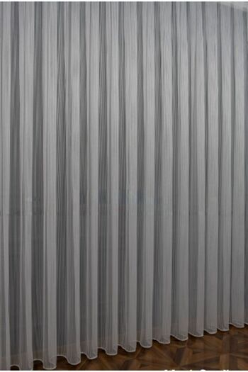 farbateks Thor Striped Thick Twist 3 Layer Pleated Tulle Curtain