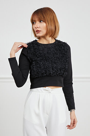 DPARİS Tulle Detailed Blouse