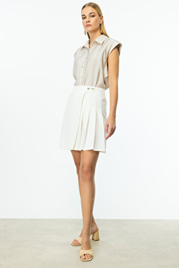 Ekol Pleated Mini Skirt