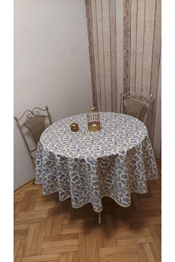 gonk Round,Duck (Liquid Iti̇ci̇,Stain-Proof) Fabric,Tablecloth
