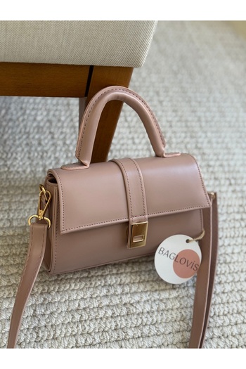BAGLOVİS Magnetic Detail Powder Women's Shoulder Bag