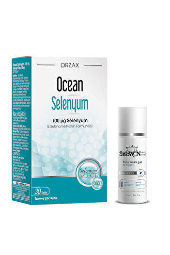 Ocean Selenium 100Mg 30 Tablets + 100ml Facial Cleansing Gel Gift