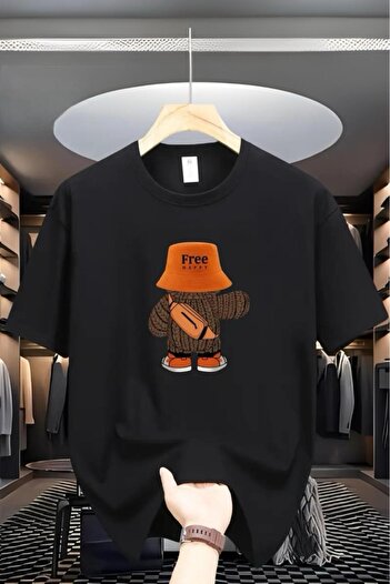 Oksit Δωρεάν μπλουζάκι Unisex με λαιμόκοψη Happy Printed