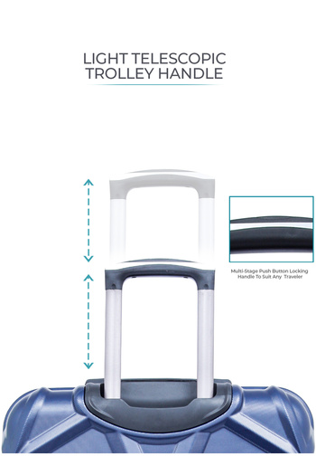 PARAJOHN MATRIX 1 Pieces 27 inch Check in Hard Side Luggage - Blue