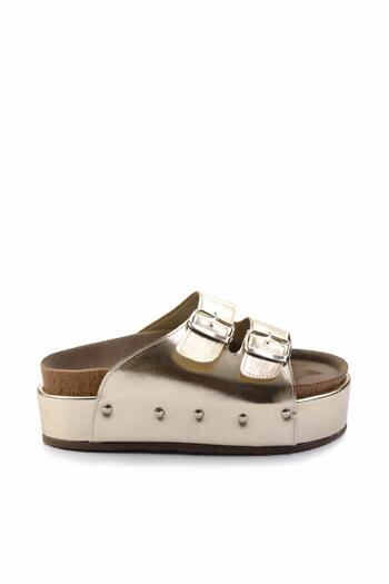 Bambi Gold Women's Slippers - K04192170009 Model