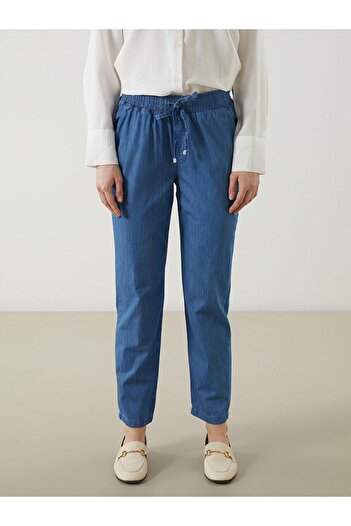LC Waikiki Lcwaikiki Classic Elastic Waist Carrot Fit Women's Jean Trousers