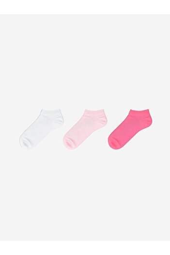 LC Waikiki Lcw Eco Women's Plain Booties Socks 3-Pack