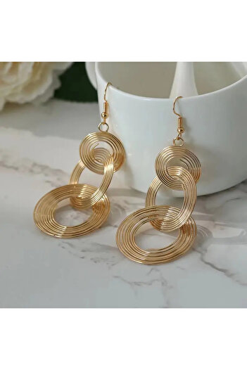 GIFTPALACE Geometric Pattern Long Necklace and Earrings Set