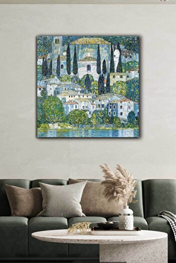 Sanat Tablo Kirche In Cassone - Gustav Klimt Ünlü Ressamlar Kanvas Tablo Baskılı