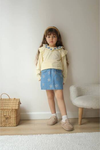 Baby Star Jeans Skirt Girl's Suit 100% Cotton