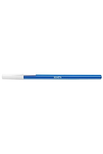 ICO Stilou de unică folosință, grosime de scriere 0,7 mm, albastru, corp flexibil, fabricat din plastic Signetta