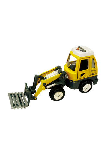 Goki Toy Construction Vehicle With Sounds And Lights, 16-18 Cm, Metal Forklift
