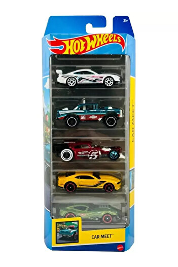 mattel Set 5 Masini Hot Wheels Car Meet
