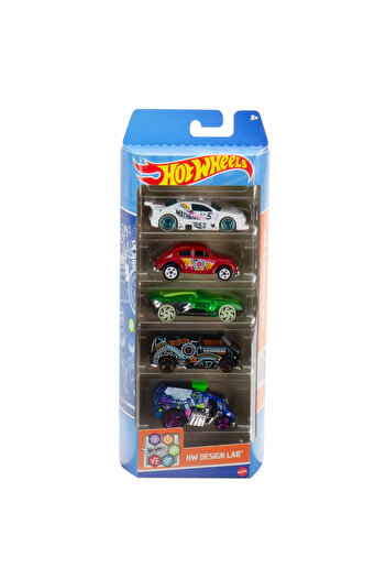 mattel Set of 5 Hot Wheels Design Lab cars