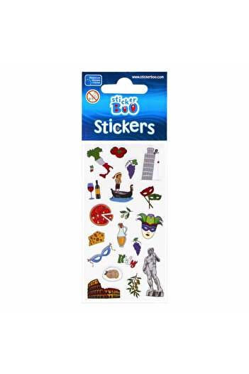 Micostore Europe and UK tourist attractions stickers, stickers for children's creative projects
