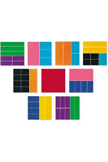 Learning Resources Πολύχρωμα πλακίδια κλασμάτων Rainbow Fraction ®