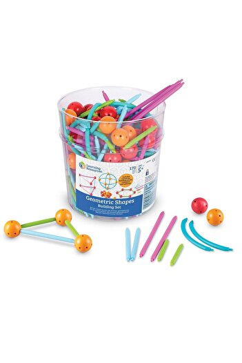 Learning Resources Set Of Building Geometric Shapes 170 Pieces