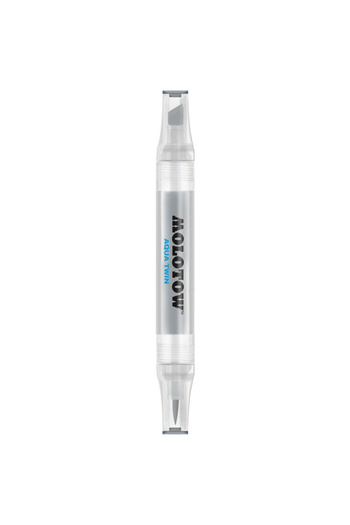 Molotow Aqua Twin 1mm/2-6mm Double-tipped Marker Cool Grey 03