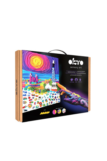 OKTO Σετ 3d ζωγραφικής με ανοιχτόχρωμο πηλό, 30 τεμάχια 40cm - Park Guell Barcelona