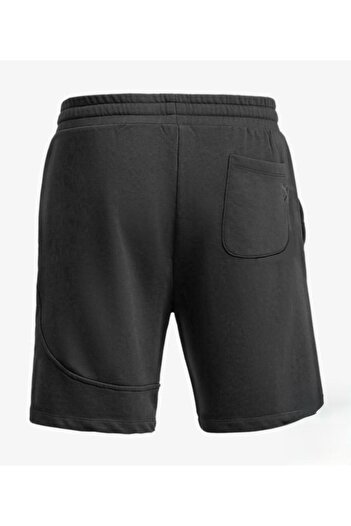 Machetta Men's Black Summer Combed Shorts with Stitching and Back Pocket Detail