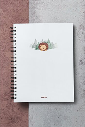 Miona A5 Spiral Hardboard Cover 120 Sheets Ruled School Notebook, Notebook