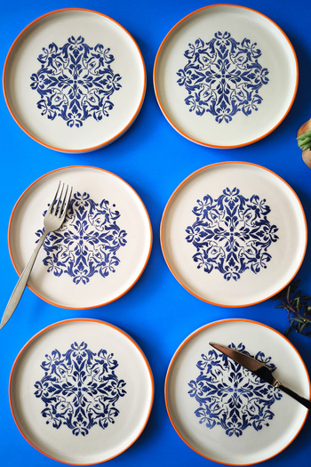 Dfn Life Fancy 6-Piece Cake Plate - Presentation Set