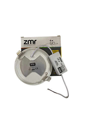 ZMR 2 li 6 Watt Panel LED Spot | Beyaz 6500K - Metal Kasa - Ultra Ince