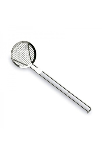 Lacor Stainless steel spatula for straining food, 37 cm