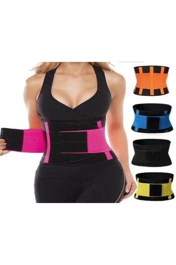Generic HOT SHAPERS Waist Trainer Belt for Women - Sauna Belt Slimming Waist Trimmer Tummy Sweat Belt Multicolor