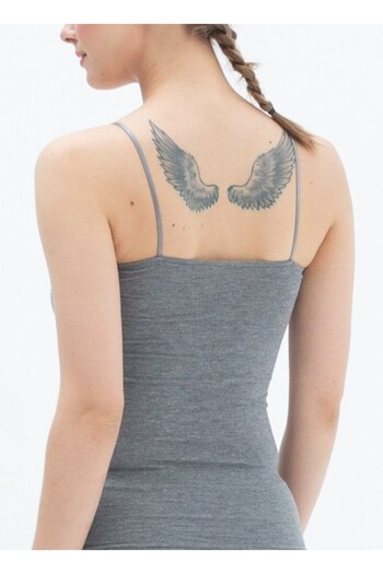 Blackspade Women's Strappy Undershirt 1628 - Gray Melange