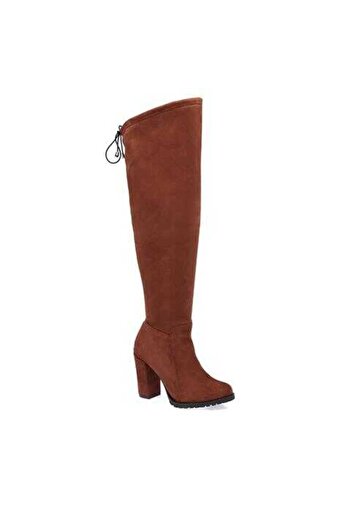 Tergan Taba Vegan Kadın Klasik Çizme - K23K1CM67024-S4W